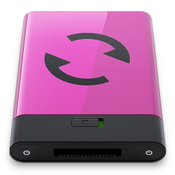 Pink Sync B Icon 256x256 png
